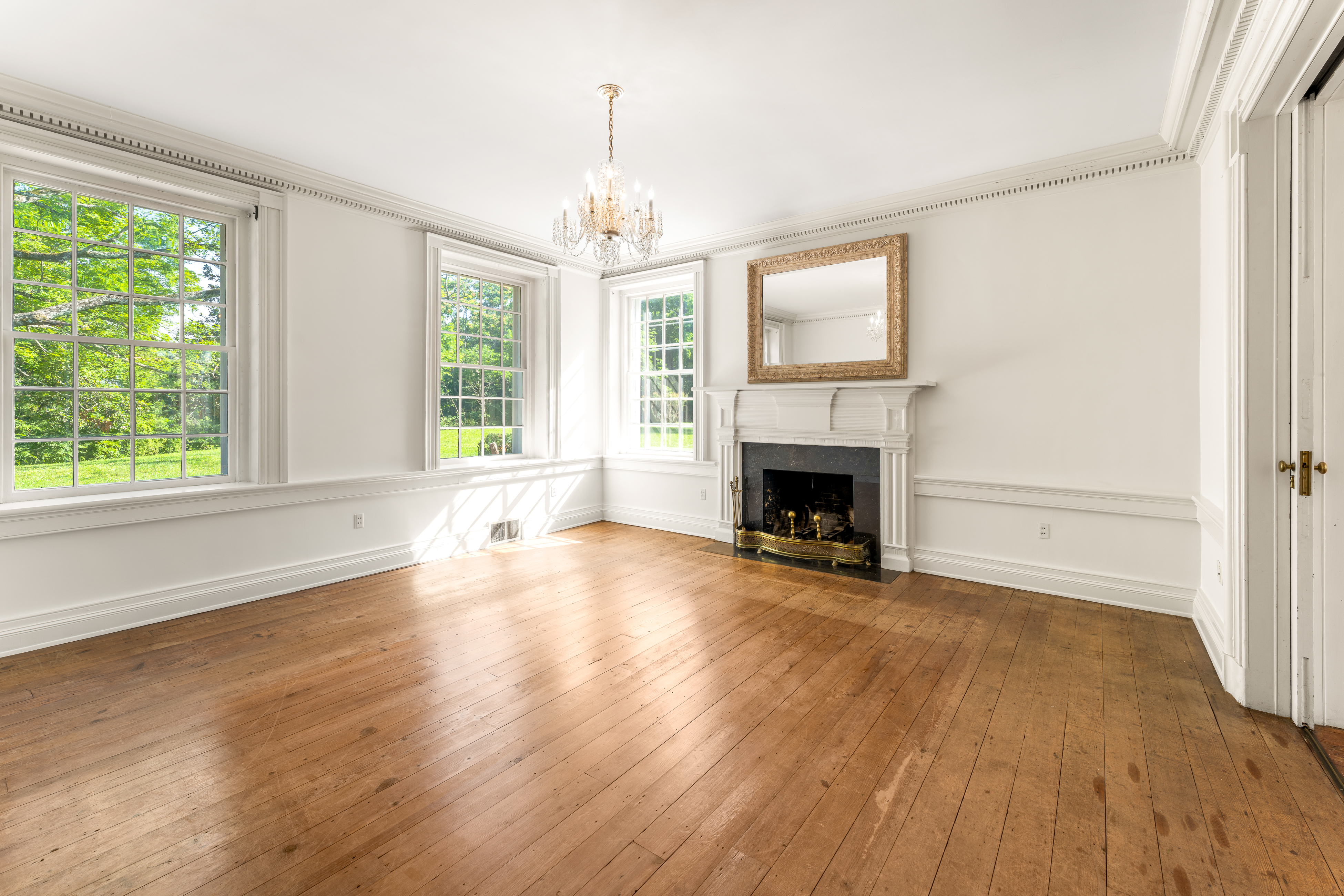 A reception room joined to the central hall