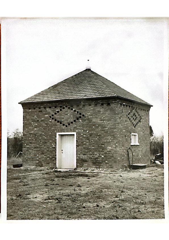 The historic brick smoke house